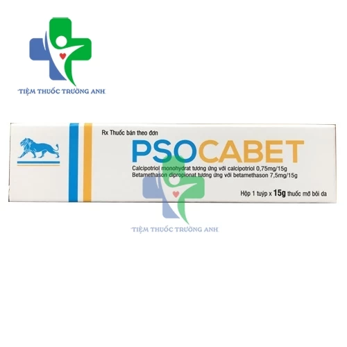 Psocabet 15g - Thuốc bôi da điều trị vảy nến từ nhẹ tới vừa hiệu quả