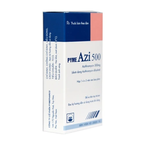 PymeAZI 500 - Thuốc điều trị nhiễm khuẩn cho người lớn và trẻ em hiệu quả