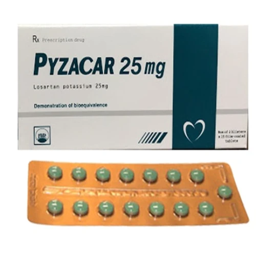 Pyzacar 25 - Thuốc điều trị tăng huyết áp hiệu quả của Pymepharco