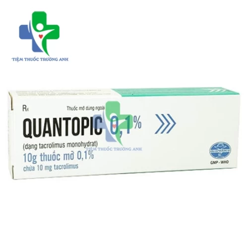 Quantopic 0,1% 10g - Thuốc điều trị viêm da dị ứng, bệnh da liễu hiệu quả