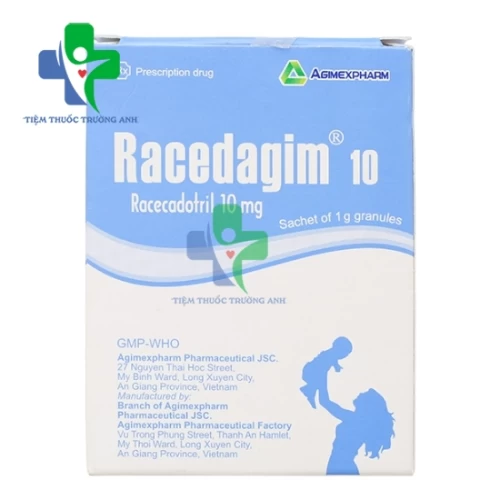 Racedagim 10 Agimexpharm - Điều trị triệu chứng tiêu chảy cấp tính