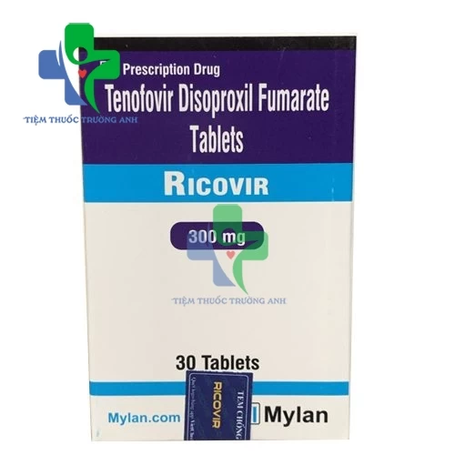 Ricovir 300mg - Thuốc điều trị HIV và viêm gan B hiệu quả của Mylan 