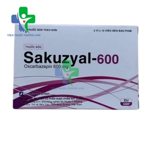 Sakuzyal 600 Davipharm - Thuốc điều trị cơn động kinh
