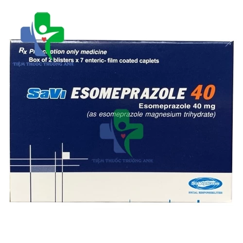 Savi Esomeprazole 40mg - Thuốc điều trị viêm loét dạ dày, tá tràng 