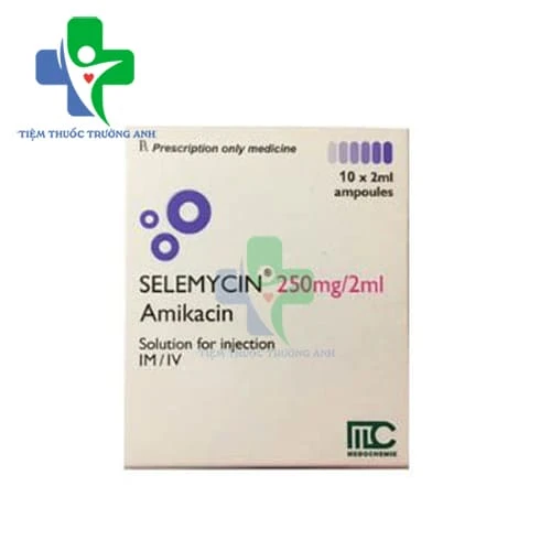 Selemycin 250Mg/2Ml Hộp 10 Ống - Thuốc điều trị nhiễm khuẩn