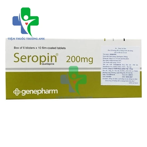 Seropin 200mg - Thuốc điều trị tâm thần phân liệt hiệu quả 