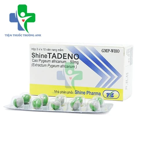 Shine Tadeno 50mg Medisun - Phòng và hỗ trợ điều trị rối loạn đường tiểu