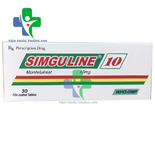 Simguline 10mg - Thuốc điều trị các bệnh đường hô hấp của NIC Pharma