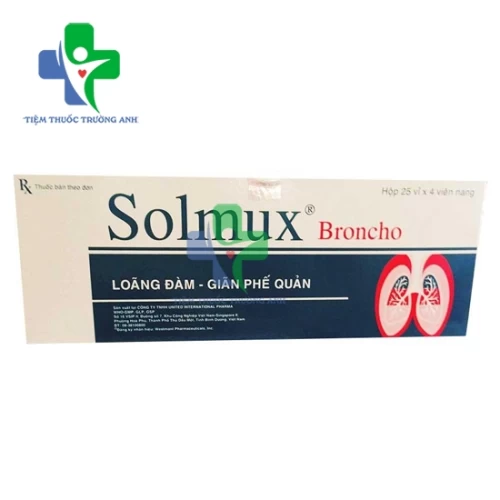 Solmux Broncho Cap.2/500 - Thuốc điều trị các bệnh lý đường hô hấp