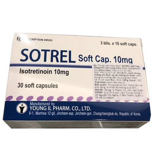 Sotrel 10mg - Thuốc trị mụn hiệu quả của Hàn Quốc