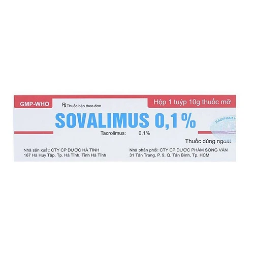 Sovalimus 0.1% - Thuốc điều trị chàm thể tạng hiệu quả 