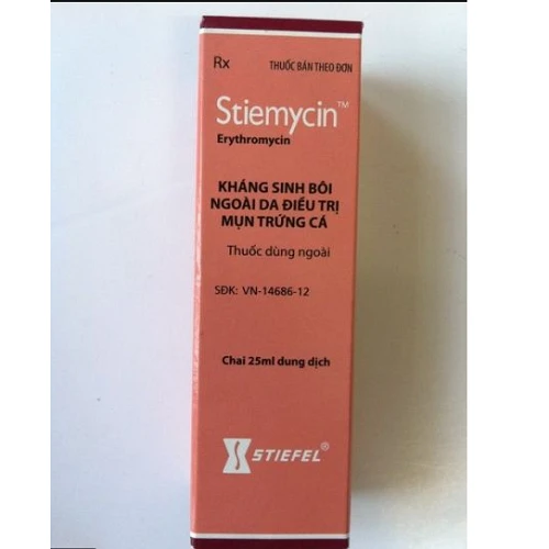 Stiemycin 25ml - Thuốc điều trị mụn hiệu quả