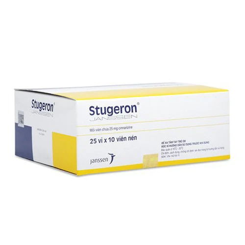 Stugeron 25mg - Thuốc điều trị rối loạn tiền đình hiệu quả