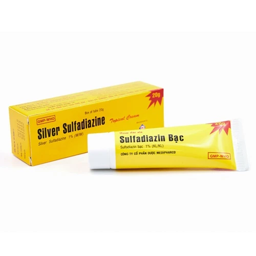 Sulfadiazin Bạc 20g - Kem bôi da trị bỏng hiệu quả của Medipharco