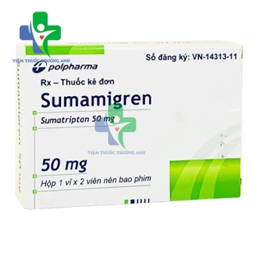 Sumamigren 50mg - Thuốc điều trị cơn đau nửa đầu hiệu quả