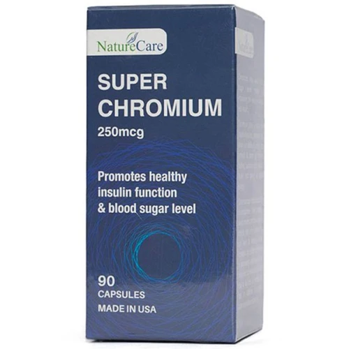 Viên uống cân bằng đường huyết Naturecare Super Chromium 250Mcg 90 Viên