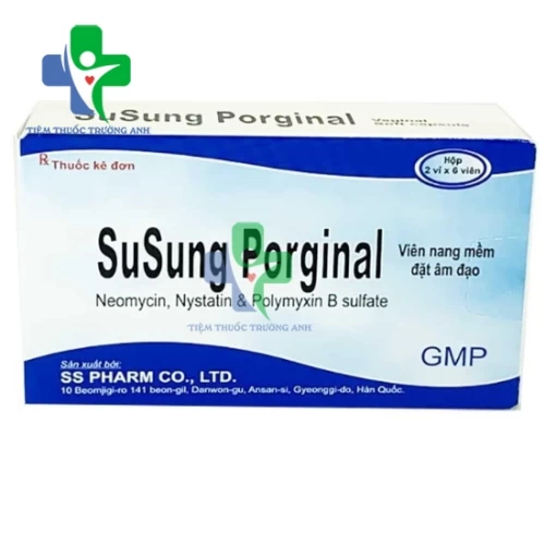 Susung Porginal - Viên đặt giúp trị nấm âm đạo hiệu quả 