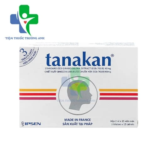 Tanakan 40mg - Thuốc điều trị rối loạn nhận thức ở người lớn tuổi