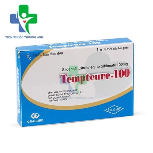 Tempteure 100 Gracure - Thuốc điều trị rối loạn cương dương