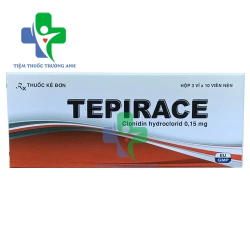 Tepirace 0,15mg Davipharm - Điều trị tăng huyết áp nhẹ và vừa