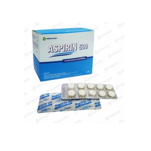 Thuốc Aspirin 500 của Agimexpharm giảm đau hạ sốt