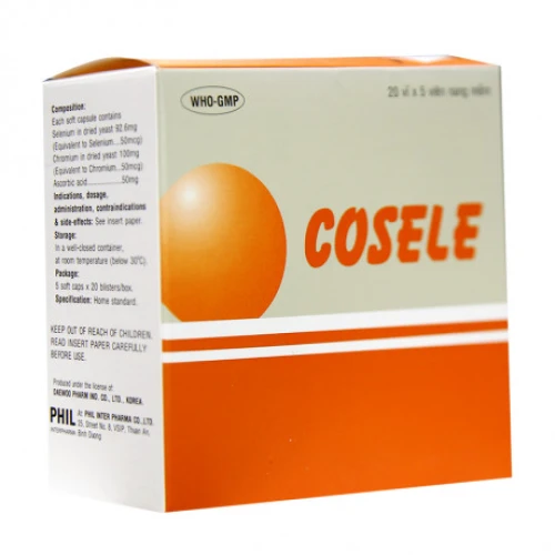 Thuốc Cosele 100mg hỗ trợ điều trị bệnh Scorbut