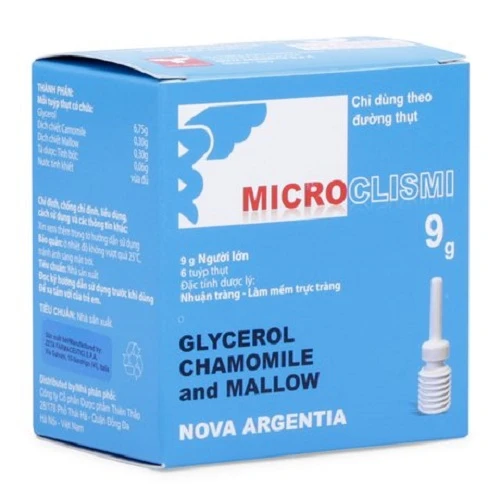 Microlismi 9g - Thuốc điều trị táo bón hiệu quả của Ý