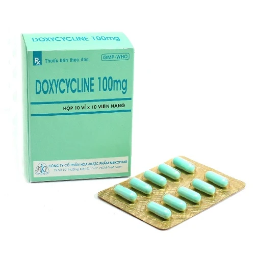 Thuốc kháng sinh Doxycycline Mekophar 100mg hộp 100 viên