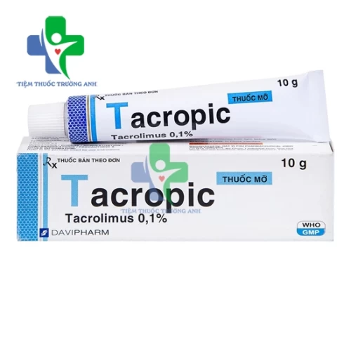 Tacropic 0.1% 10g - Thuốc điều trị chàm thể tạng của Davipharm