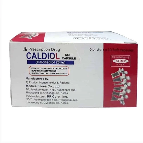 Thuốc uống Caldiol hộp 6 vỉ x 10 viên nang mềm