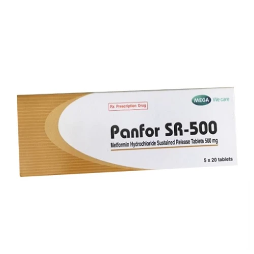 Thuốc viên Panfor SR - 500 (Hộp 5 vỉ × 20 viên)