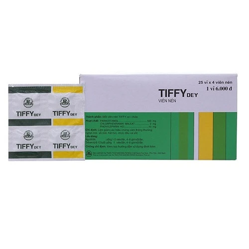 Tiffy Dey - Thuốc hỗ trợ điều trị cảm cúm, cảm lạnh hiệu quả