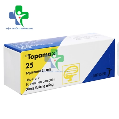 Topamax 25mg Cilag - Thuốc điều trị động kinh cục bộ