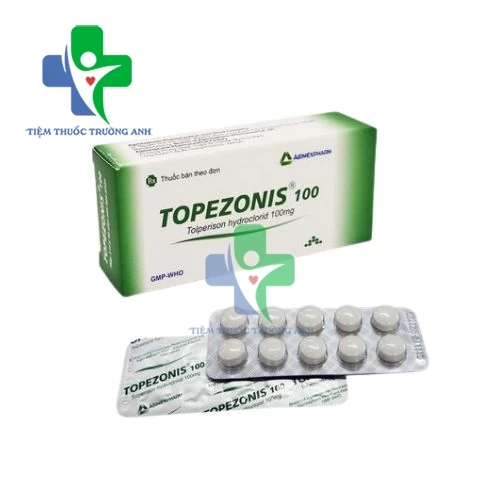 Topezonis 100 Agimexpharm - Điều trị triệu chứng co cứng cơ