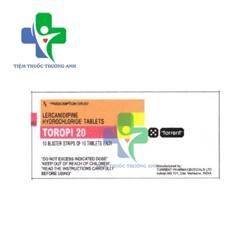 Toropi 20 Torrent - Thuốc điều trị tăng huyết áp hiệu quả của Torrent