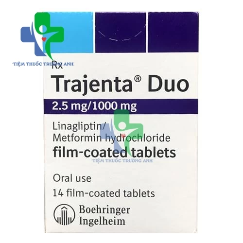 Trajenta Duo 2.5mg/1000mg Boehringer Ingelheim - Điều trị kiểm soát đường huyết ở bệnh nhân đái tháo đường typ 2