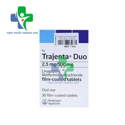 Trajenta Duo 2.5mg/500mg Boehringer Ingelheim - Thuốc trị đái tháo đường typ 2