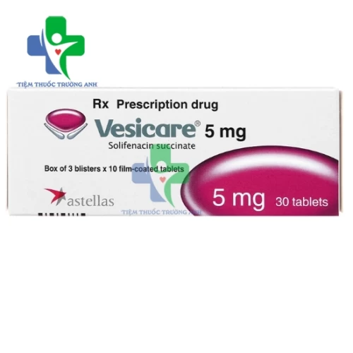 Thuốc Vesicare 5mg 30 viên điều trị tiểu tiện không kiểm soát