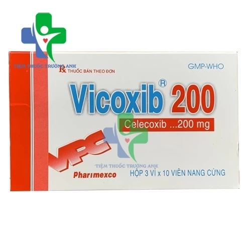 Vicoxib 200mg - Thuốc kháng viêm, giảm đau xương khớp của Pharimexco