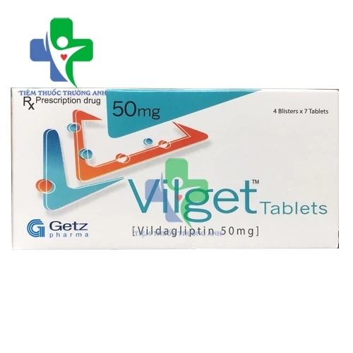 Vilget Tablets 50mg Getz Pharma - Thuốc điều trị đái tháo đường type 2