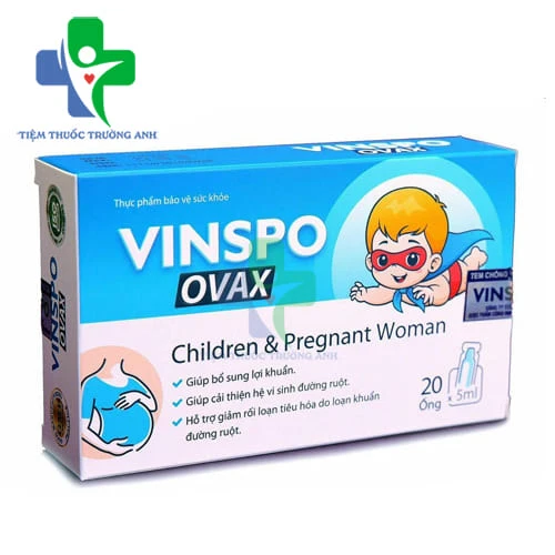Vinspo Ovax Tradiphar - Cân bằng hệ vi sinh đường ruột