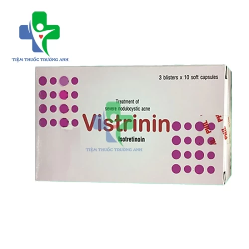 Vistrinin 20mg - Thuốc điều trị mụn trứng cá hiệu quả của Phil Inter Pharma