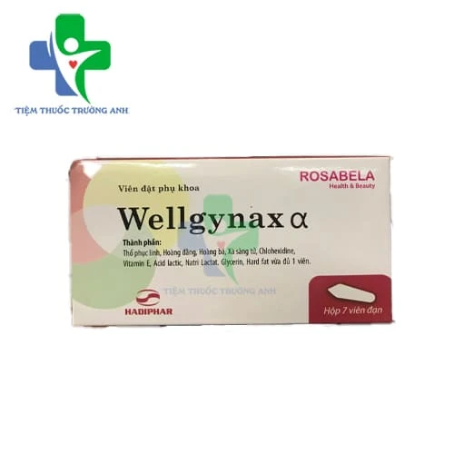Wellgynax Alpha (Wellgynax α) Hadiphar - Hỗ trợ điều trị viêm âm đạo