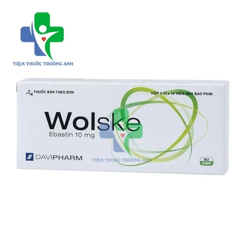 Wolske 10mg Davipharm - Điều trị viêm mũi dị ứng, mề đay