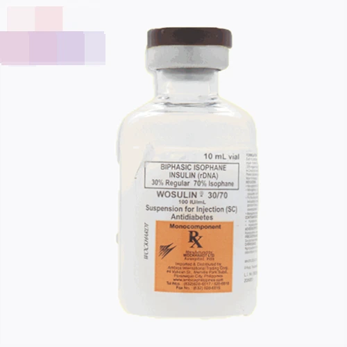 Wosulin 30/70 40IU/ml 10ml - Thuốc điều trị bệnh tiểu đường tuýp 1 hiệu quả