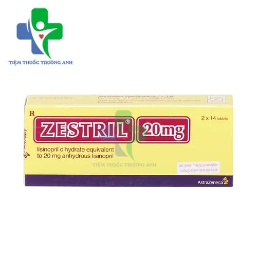 Zestril 20mg AstraZeneca - Thuốc điều trị tăng huyết áp