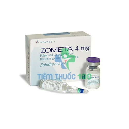 Zometa 4mg 5ml - thuốc điều trị xương, tăng canxi ở bệnh ung thư