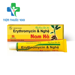 Erythromycin & Nghệ Nam Hà 10g - Thuốc điều trị các vết thương ngoài da, mụn nhọt