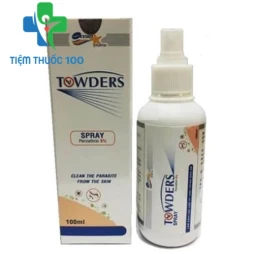 Towders Spray 100ml - Thuốc điều trị chấy, rận, ghẻ trên da hiệu quả