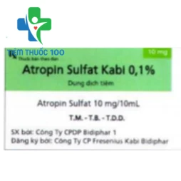 Atropin sulfat kabi 0,1% - Thuốc ức chế tác dụng của hệ thần kinh